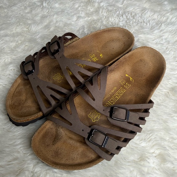 Birkenstock Women's Brown Granada Sandals Size EU 38 US 7 - Picture 3 of 11